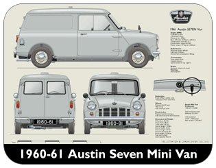 Austin Seven Van 1961-62 Place Mat, Medium